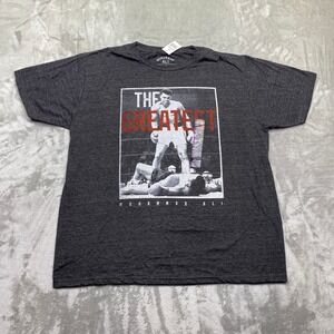 Muhammad Ali The‎ Greatest Boxing Graphic T Shirt Mens XL Heather Charcoal NWT
